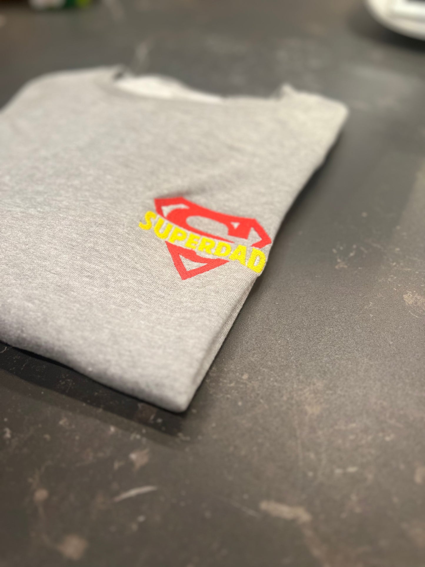 Felpa in cotone Super Dad